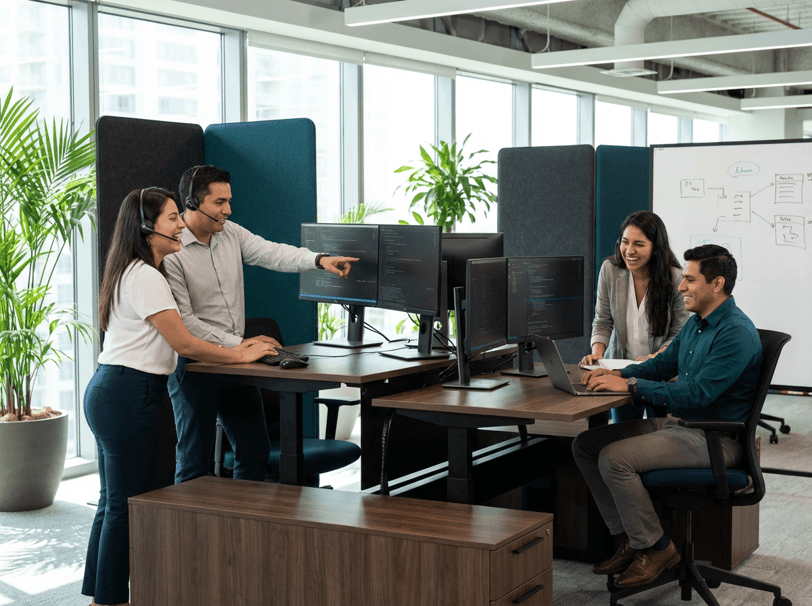 LATAM software engineers pair programming - high-performance nearshore team integration